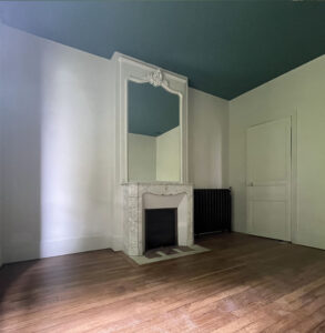 Comme Un Trait architecte d'intérieur architecture d'intérieur LE MANS SARTHE Pays de la Loire Rénovation d'un villa début de siècle Forbo Marmoleum sol linoléum winckelmans duravit korian belle époque couleur