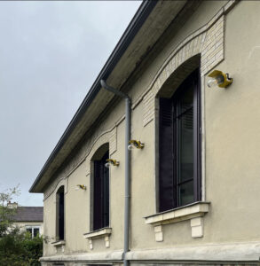 Comme Un Trait architecte d'intérieur architecture d'intérieur LE MANS SARTHE Pays de la Loire Rénovation d'un villa début de siècle Forbo Marmoleum sol linoléum winckelmans duravit korian belle époque couleur