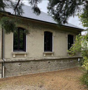 Comme Un Trait architecte d'intérieur architecture d'intérieur LE MANS SARTHE Pays de la Loire Rénovation d'un villa début de siècle Forbo Marmoleum sol linoléum winckelmans duravit korian belle époque couleur
